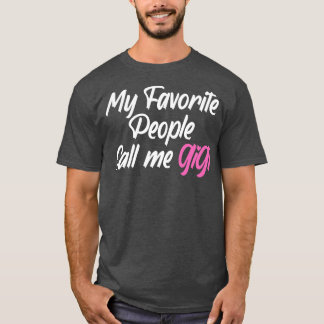 Gigi Grandma Mors dag T Shirt