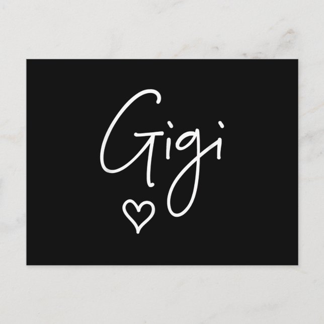 Gigi Kvinnor Julpresenter Mormor Inbjudan Vykort (Framsida)