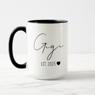 Gigi och Papa Mugs, Föräldrar Graviditet Annonseri Mugg