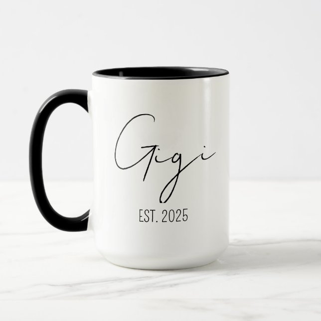 Gigi och Pappa Mugg, Gravid Announc. Mugg (Vänster)