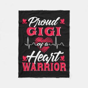 Gigi of a Heart Warrior Chd Awareness Fleecefilt