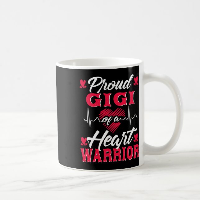 Gigi of a Heart Warrior Chd Awareness Kaffemugg (Höger)