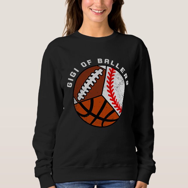 Gigi Of Ballers Baseball Basketball Football Gigi T Shirt (Framsida)