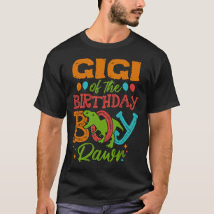 GIGI of the Birthday Boy Rawr Dinosaur T Shirt