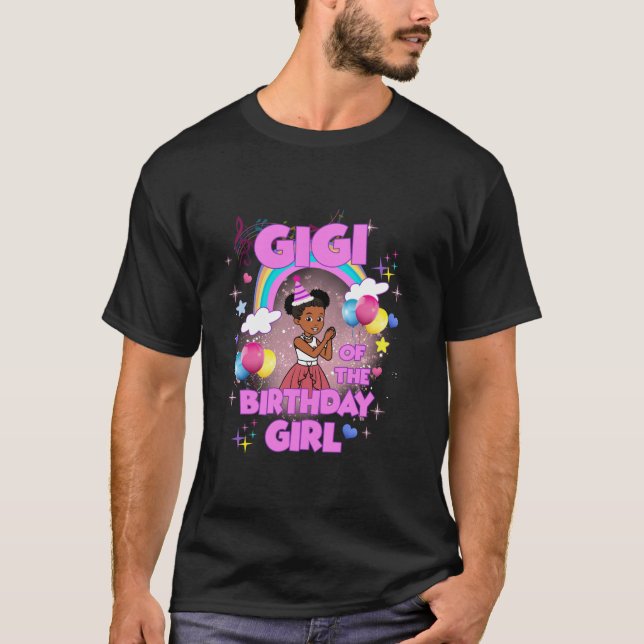 Gigi of the Birthday Girl Gracie s Corner Birthday T Shirt (Framsida)
