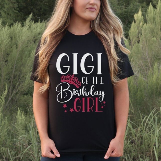 Gigi of the Birthday Girl Squad Anpassningsbar Mat T Shirt (Skapare uppladdad)