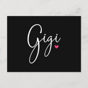 Gigi-present kvinnor mormor julklappar barnbarn inbjudan vykort
