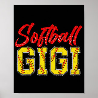 Gigi Retro Groovy Loud Proud Sport Game Catcher Poster