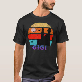 Gigi Retro Sunset Ocean Grandfather T Shirt