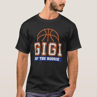 Gigi Rookie 1-års födelsedag Baskettema Match T Shirt