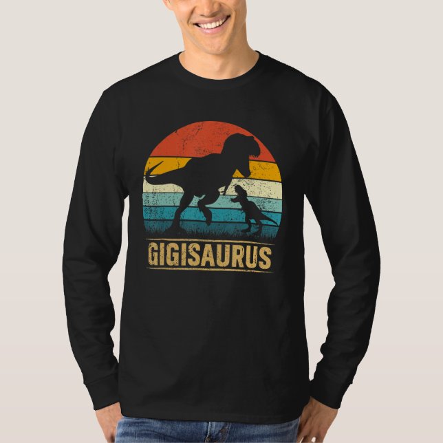 Gigi Saurus T Rex Dinosaur Gigisaurus Funny Mor Shirt (Framsida)
