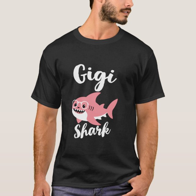 Gigi Shark Mor s Day Grandma Funny T Shirt (Framsida)