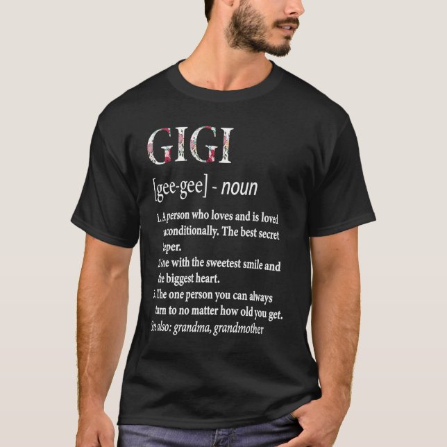 Gigi The Best Secret Keeper   Grandmother T Shirt (Framsida)
