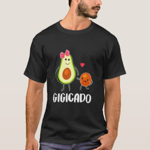 Gigicado Cute Avocado Pgravida kvinnor T Shirt