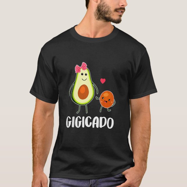 Gigicado Cute Avocado Pgravida kvinnor T Shirt (Framsida)