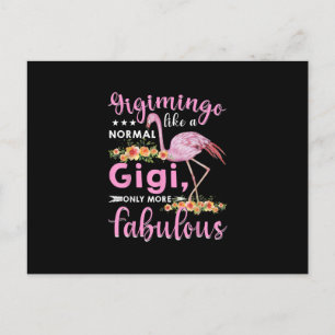 Gigimingo som en vanlig gigi Flamingo Mors Day Vykort