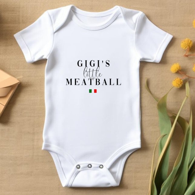 Gigis Little Meatball | Cute Italiensk pun T Shirt (Skapare uppladdad)