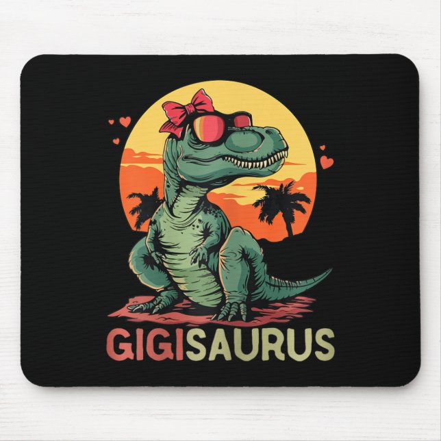 Gigisaurus Dino Dinosaur Gigi-saurus T-rex Funny T Musmatta (Framsidan)