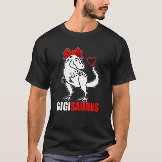 Gigisaurus Gigi Saurus Rex Mamma Mors dag Grandm T Shirt