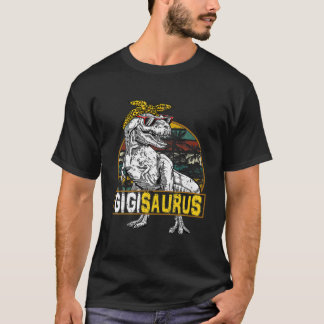 Gigisaurus Leopard T Rex Dinosaur Gigi Saurus Moth T Shirt