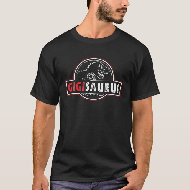 Gigisaurus T Rex Dinosaur Gigi Saurus Family Match Shirt (Framsida)