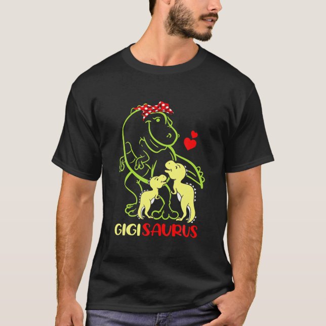 Gigisaurus T Rex Dinosaur Gigi Saurus Family Women T Shirt (Framsida)