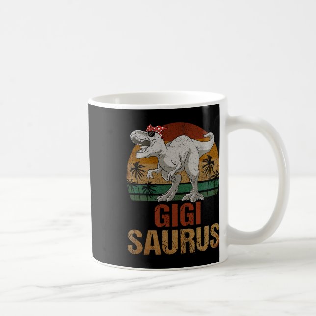 Gigisaurus T Rex Dinosaur Gigi Saurus Mors dag Kaffemugg (Höger)
