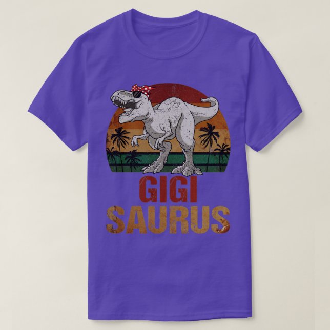Gigisaurus T Rex Dinosaur Gigi Saurus Vintage Shirt (Design framsida)