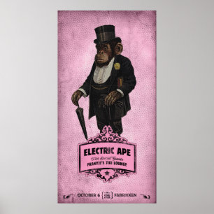 Gigposter - elektrisk apa poster