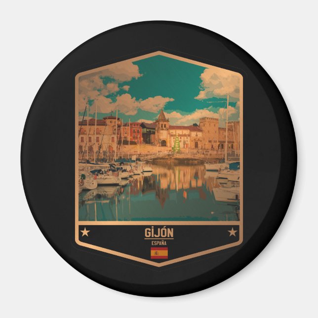 Gijón Magnet (Framsidan)