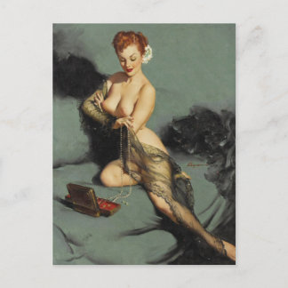 Gil Elvgren Vintage Pin-up-flicka Vykort