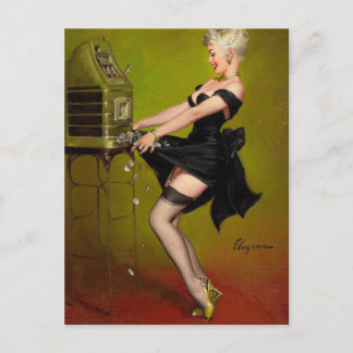 Gil Elvgren Vintage Pin-up-flicka Vykort