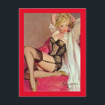 Gil Elvgren - Vintage-stift Vykort<br><div class="desc">Vintage vykort - Gil Elvgren</div>