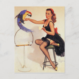 Gil Elvgren - Vintage-stift Vykort