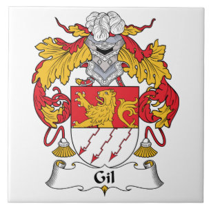 Gil familjvapensköld kakelplatta