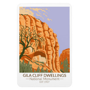 Gila Cliff Dwellings National Monument New mexico Magnet
