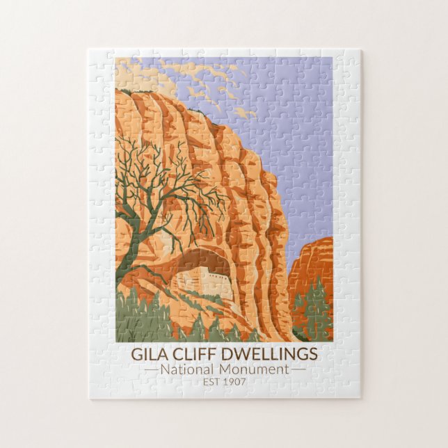 Gila Cliff Dwellings National Monument New mexico Pussel (Vertikal)