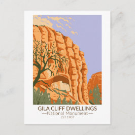 Gila Cliff Dwellings National Monument New mexico Vykort