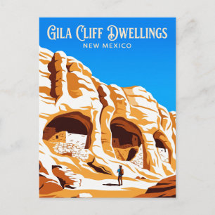 Gila Cliff Dwellings National Monument USA Vykort