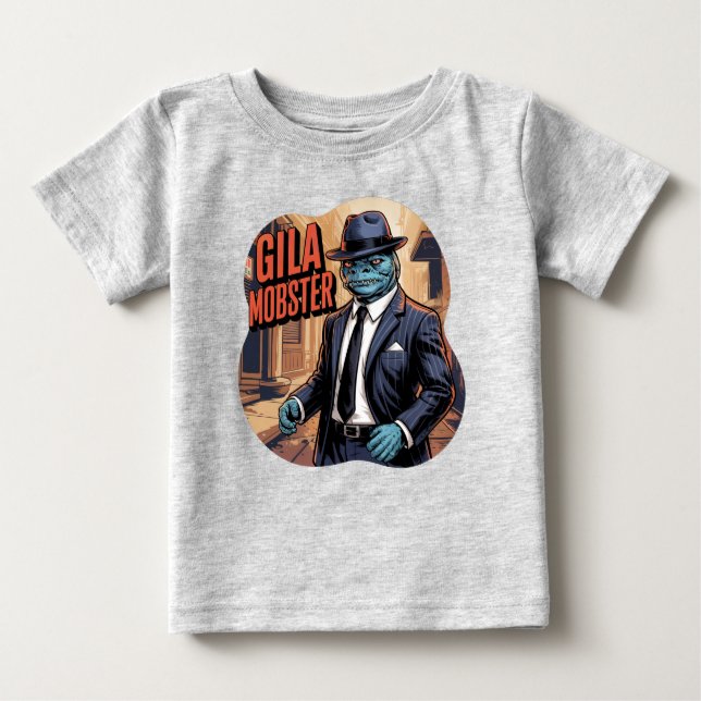 Gila Mobster Illustration Combo Creature Funny T Shirt (Framsida)