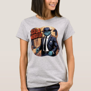 Gila Mobster Illustration Combo Creature Funny T Shirt