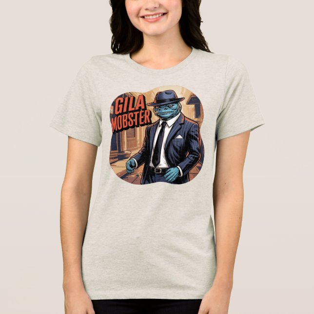 Gila Mobster Illustration Combo Creature Funny T Shirt (Framsida)