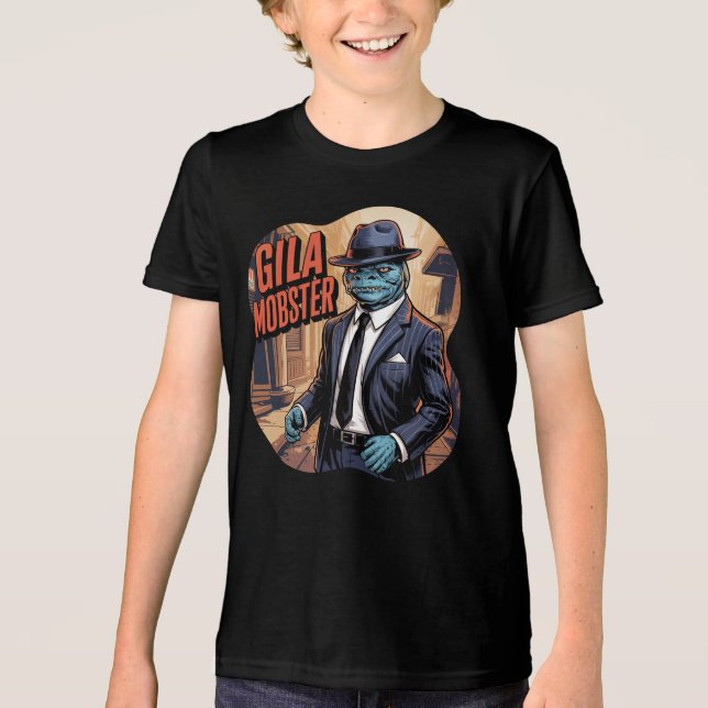Gila Mobster Illustration Combo Creature Funny T Shirt (Framsida)