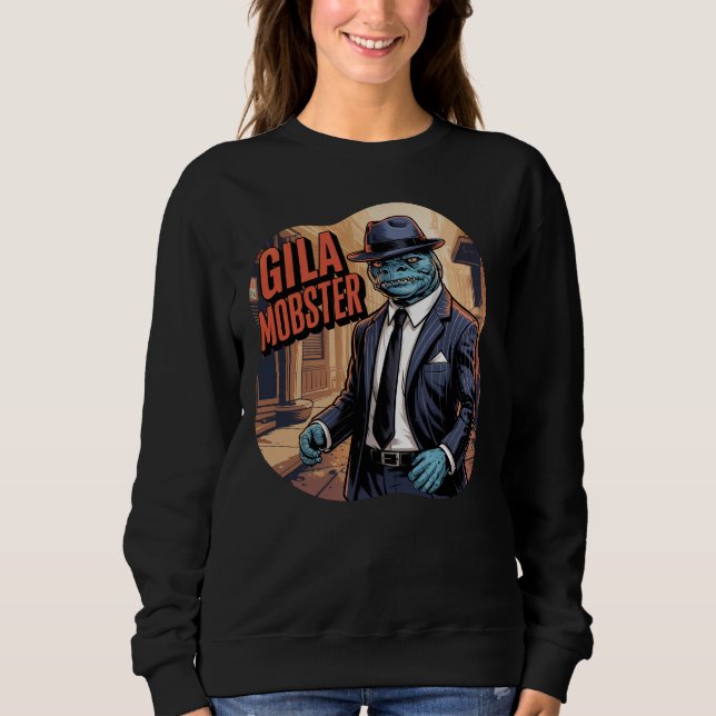 Gila Mobster Illustration Combo Creature Funny T Shirt (Framsida)