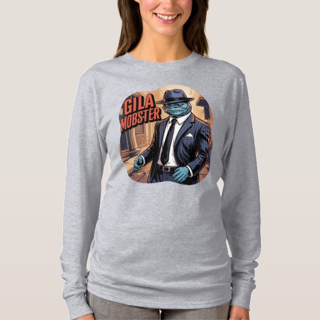 Gila Mobster Illustration Combo Creature Funny T Shirt (Framsida)