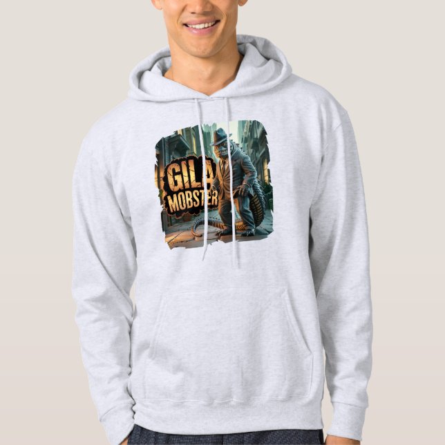Gila Mobster Photographic Combo Creature Funny Hoodie (Framsida)