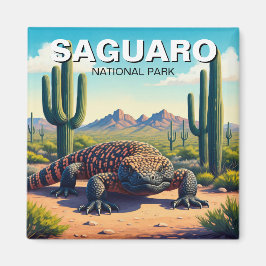 Gila Monster Saguaro nationalpark Magnet