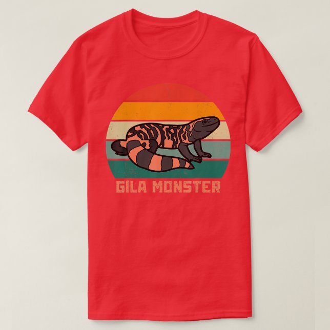 Gila Monster Vintage Sunset T Shirt (Design framsida)