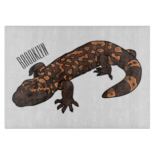 Gila monsterets tecknad illustration