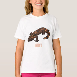 Gila monsterets tecknad illustration t shirt